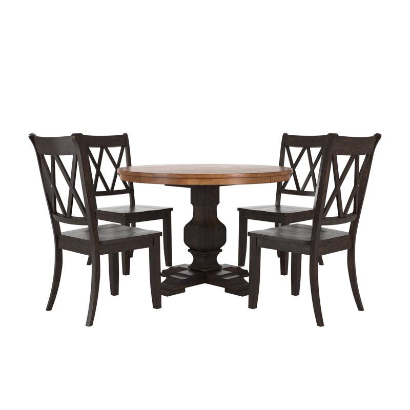 Ensemble de salle à manger 45 po Fortville, Noir antique, Noir antique