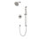 Classic 2-Way Pressure Balance Shower Trim Kit With Hand Held Shower On Integrated Slide Bar Satin Brass