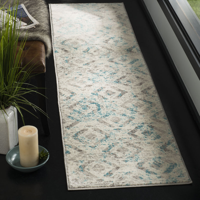 Cohan Performance Geometric Rug, Runner 2' x 12'