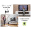 Support mural inclinable Legaci noir pouvant supporter jusqu'à 88 lb