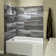 Palisade 25.6 in. x 14.8 in. Tile Shower and Tub Surround Kit in Prado Granite