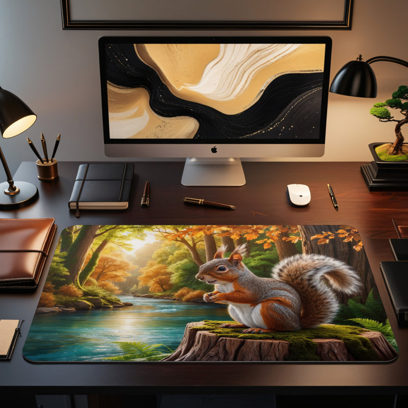 Polyester Desk Pad, 31.5x15.5