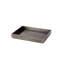 Gunmetal Silver Leaf Rectangle Tray-60070899