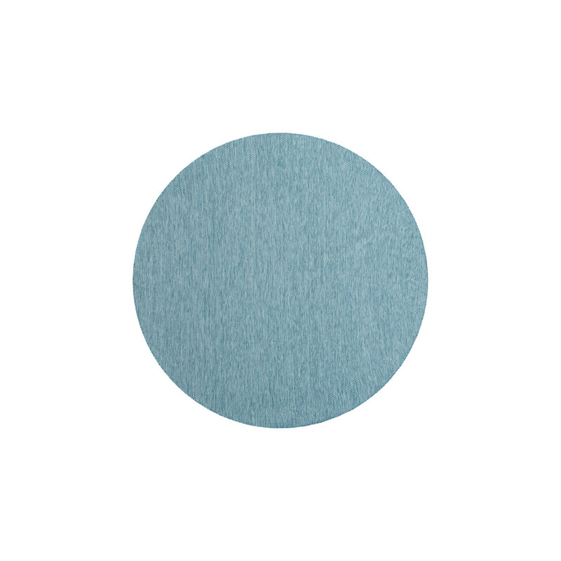 Avaughn Indoor/Outdoor Area Rug, Round 13', Aqua 
