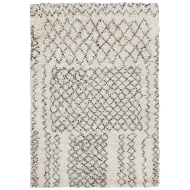 Jeri Hand Knotted Wool Geometric Area Rug