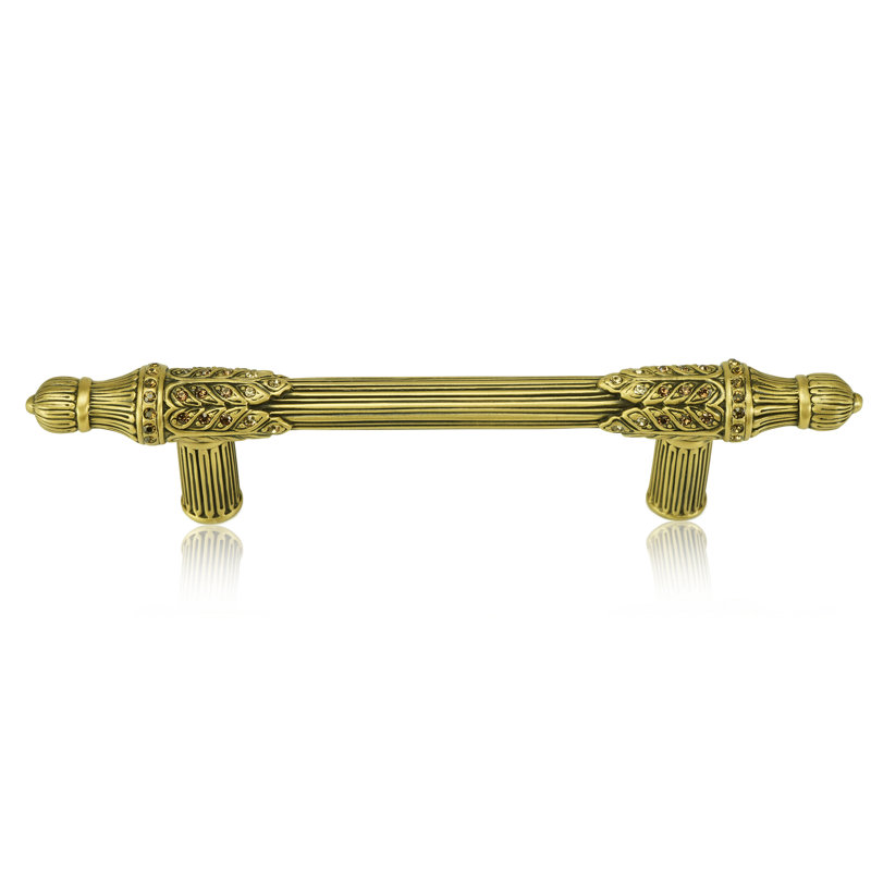 3-1/2” C TO C HAMPTON PULL  FINISH, Museum Gold