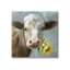 Vache avec tournesol, peinture sur toile par Nan