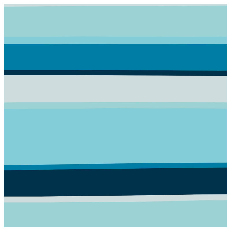 Couvertures horizontales à rayures bleues, L 60 po x H 80 po