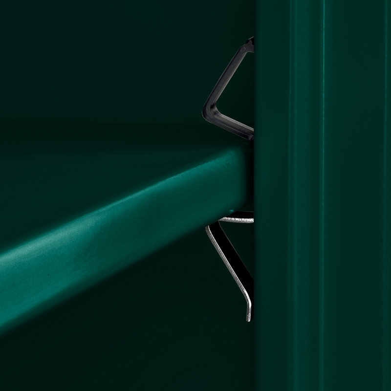 Bookcase, Forest Green, 42" H x 34.5" W  x 12.625" D