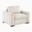 Chaise d'appoint moderne et contemporaine de 47 po avec revêtement en microfibre texturée, coussin de dossier réversible, pieds en bois massif espresso-137681394