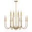 Lustre 16 lumières Oakhurst en or antique-1420227928-1420227927