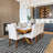 Distressed Bohemian Stripes Washable Non Slip Area Rug-1084211335