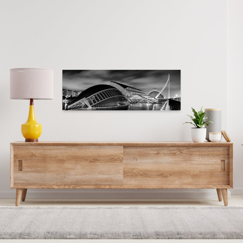 Valencia Night Architecture - Print, 30.48 cm H x 91.44 cm W