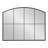 Latitude Run® Forsyth Windowpane Arch Mirror Black-1521054859