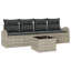 124cm Wide Patio Sofa with Cushions