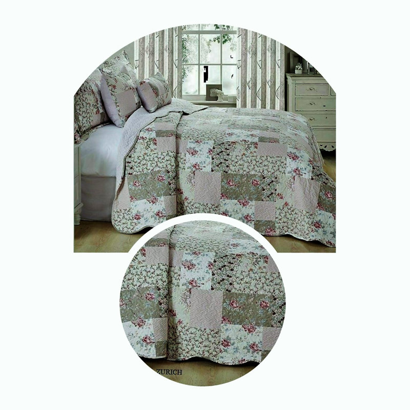 Ellston August Grove Bedspread Set with a pillow, W180 x L240cm