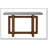 Keven Faux Concrete Top & Walnut Finish Sofa Table, Durable And Stylish For Modern Living Spaces-928154269-928154263-928154264