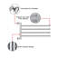 Caela 4 Wall Mounted Required Towel Rack