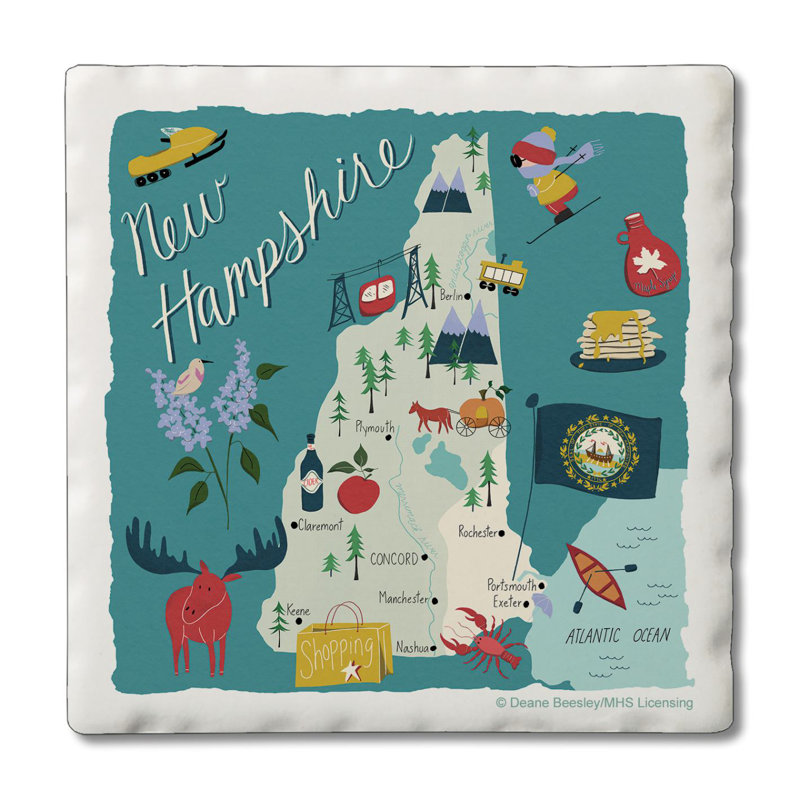 Ensemble de sous-verres 4 pièces New Hampshire Home