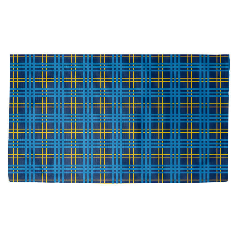 Plaid Indoor Rug, Rectangle 5' x 7'