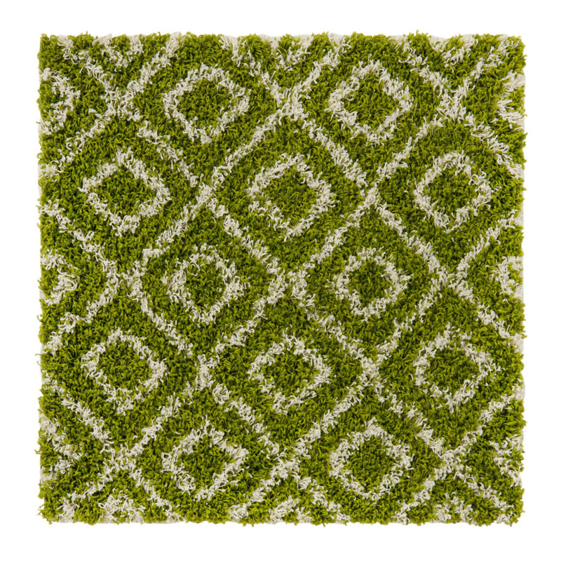Geometric Indoor Rug, Square 3'3"