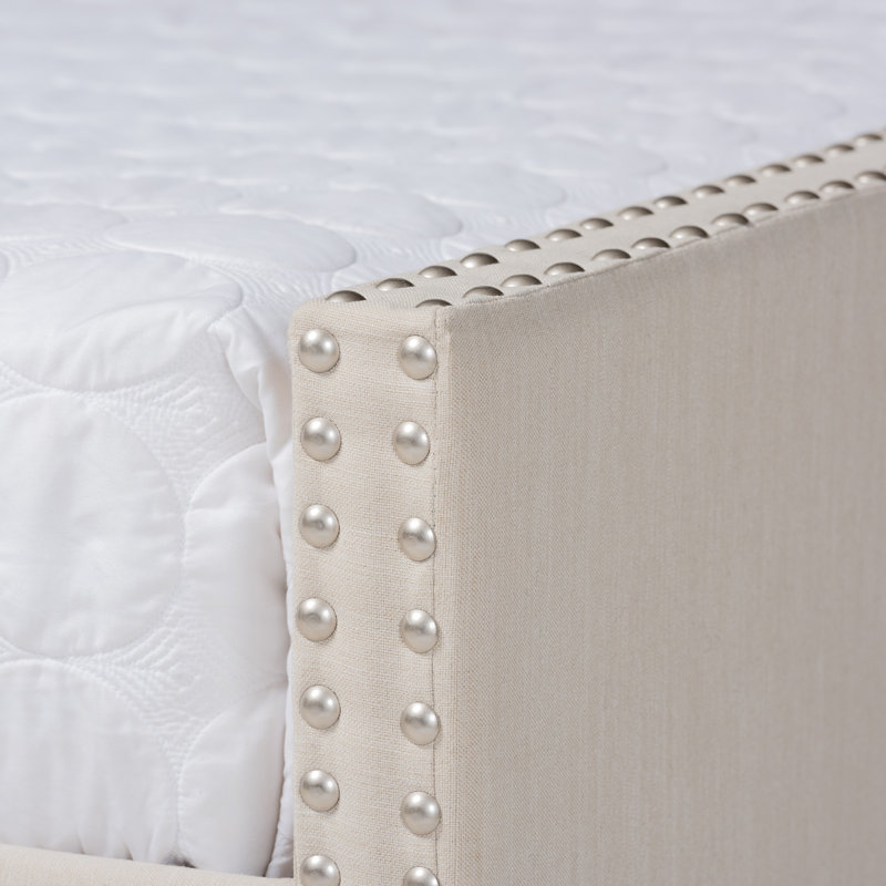 Lit de jour avec couchette Weldon, Grand lit, Beige