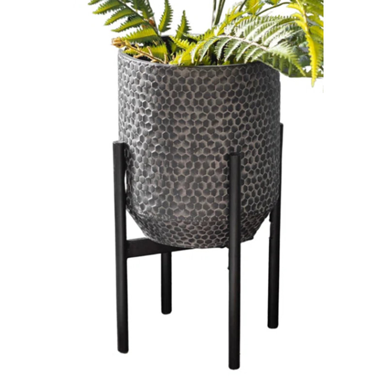 Paget Metal Pot Planter, 43cm H x 22.5cm W x 22.5cm D