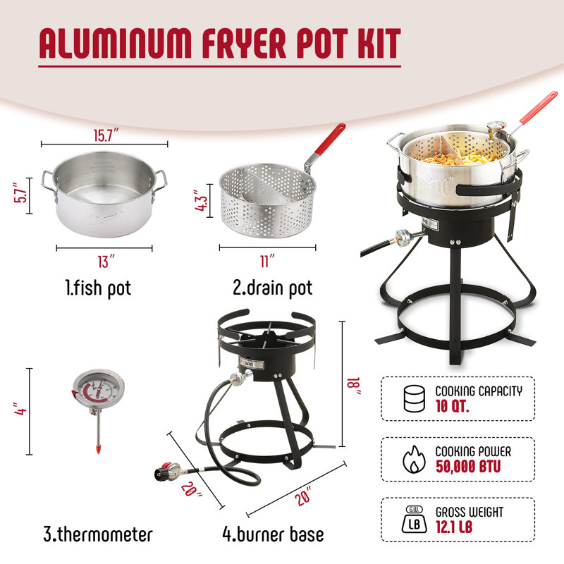 Ensemble de cuisinière au propane d'extérieur Feasto