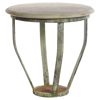 Toronto Stone Floor Shelf End Table