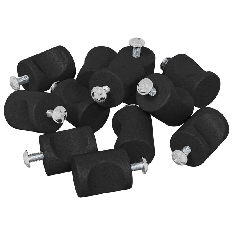 Vidaxl Cabinet Knobs Black Iron Modern Furniture Hardware Home Decor Handles, Matte Black