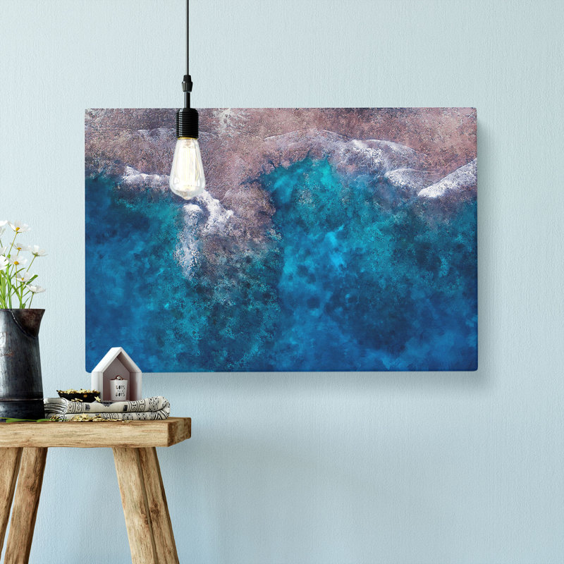 Shores In Lelepa Island In Vanuatu Painting - Wrapped Canvas, 40cm H x 60cm W x 3cm D