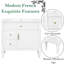 Meuble-lavabo simple 36 po avec lavabo en céramique élégant, armoire de rangement moderne imperméable avec 3 tiroirs-2092809653