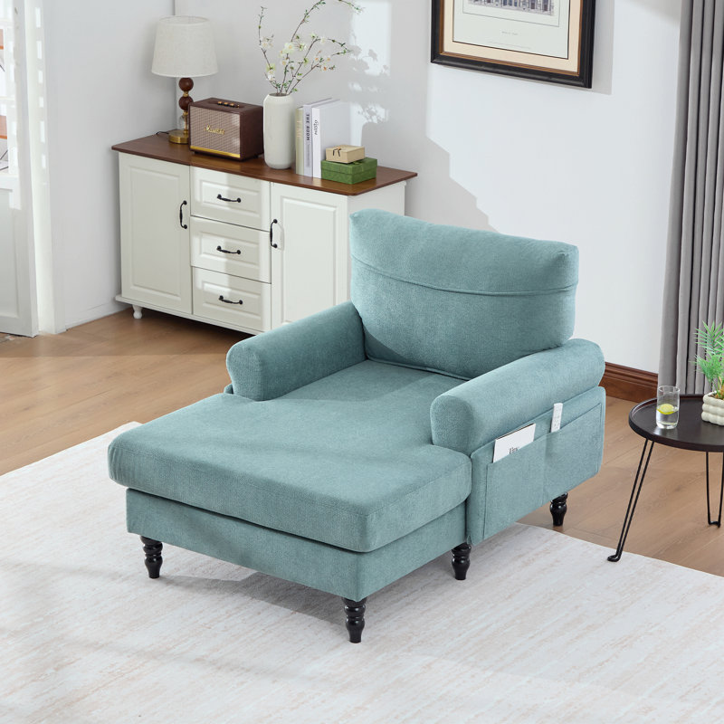 Canapé inclinable Chenille, Vert menthe