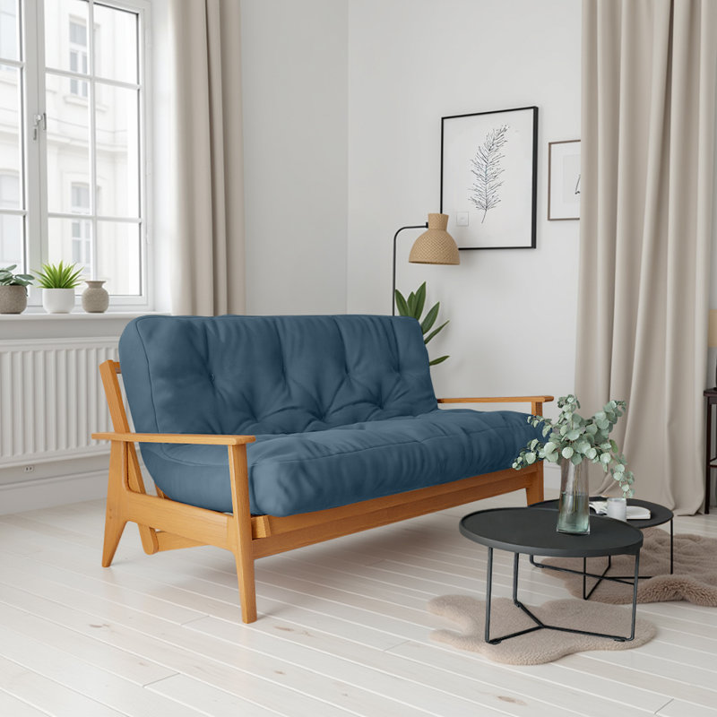 Matelas en mousse pour canapé-lit Futon de Lipson - , certifié CertiPUR-US, sans cadre, 12", Grand, Bleu