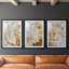 ABSTRACT Series CLxxxi - Impression encadrée sur mesure de qualité supérieure - 3 pièces-75445264-75445266