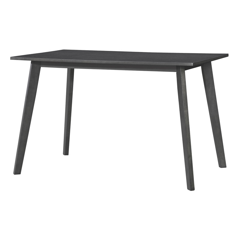 Armad Solid Wood Base Dining Table, Gray