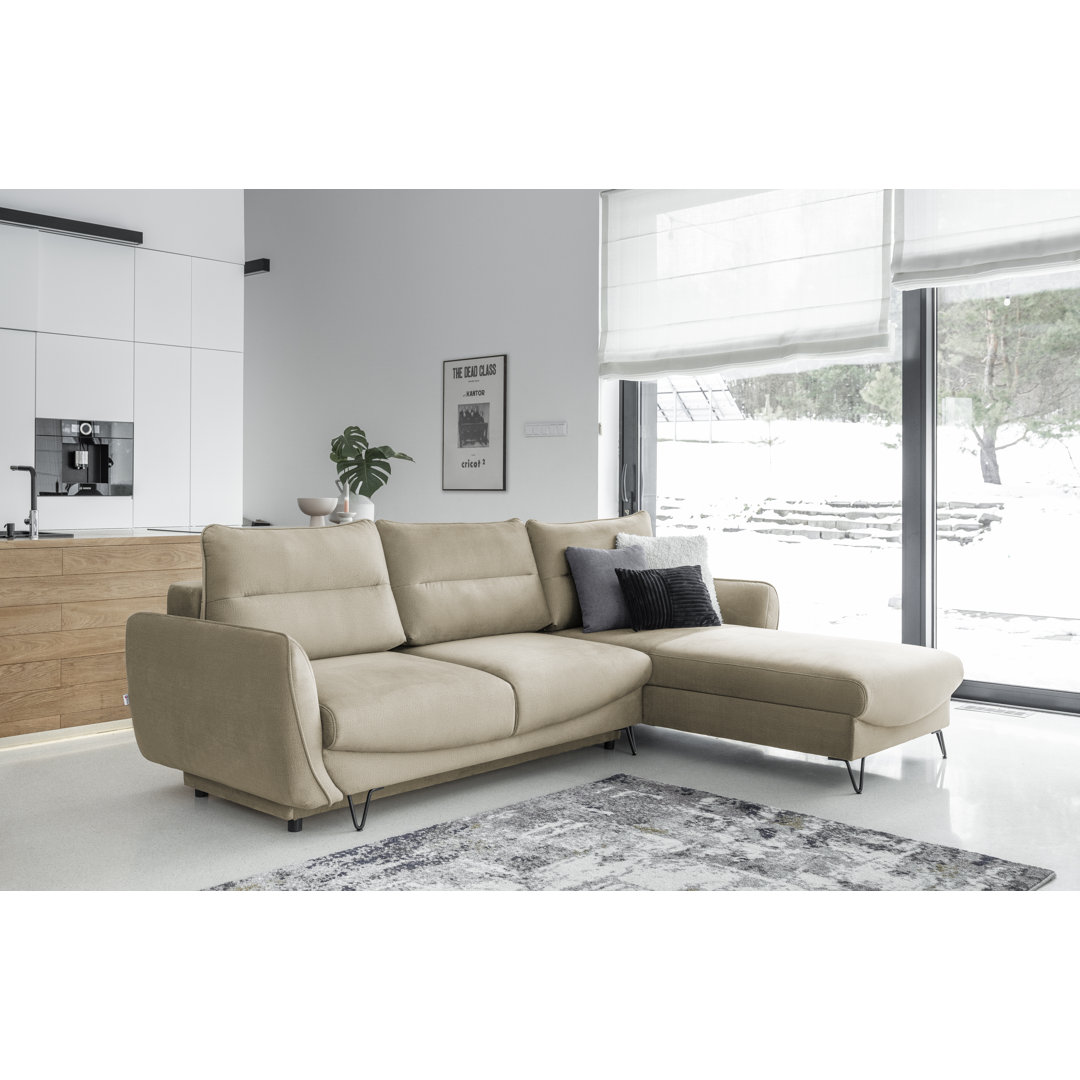 Ecksofa Stormstown mit Bettfunktion