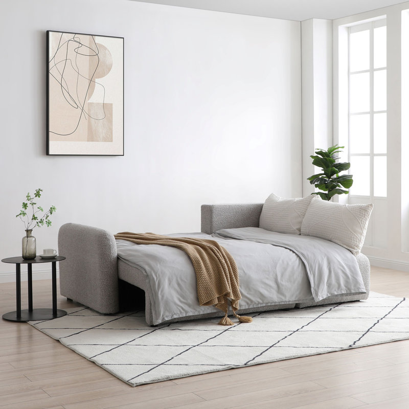3 Seater Boucle Sofa Bed