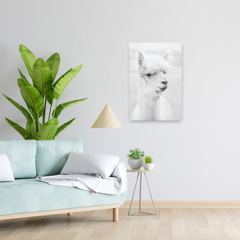 Alpie, l'alpaga, art animalier contemporain, H 24 po x l 16 po