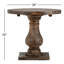 Table de bout à piédestal en bois massif Farrer-34372090