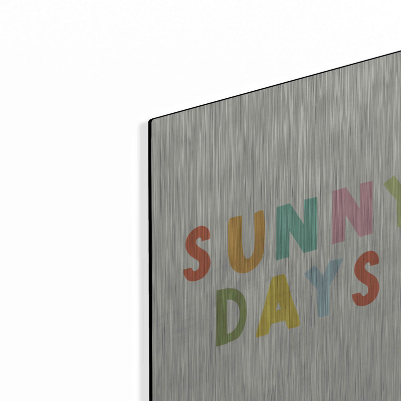 «Sunny Days» par Ann Kelle Designs, art mural en métal, 12 po x 16 po