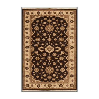 Machine Washable Overdyed Black Area Rug