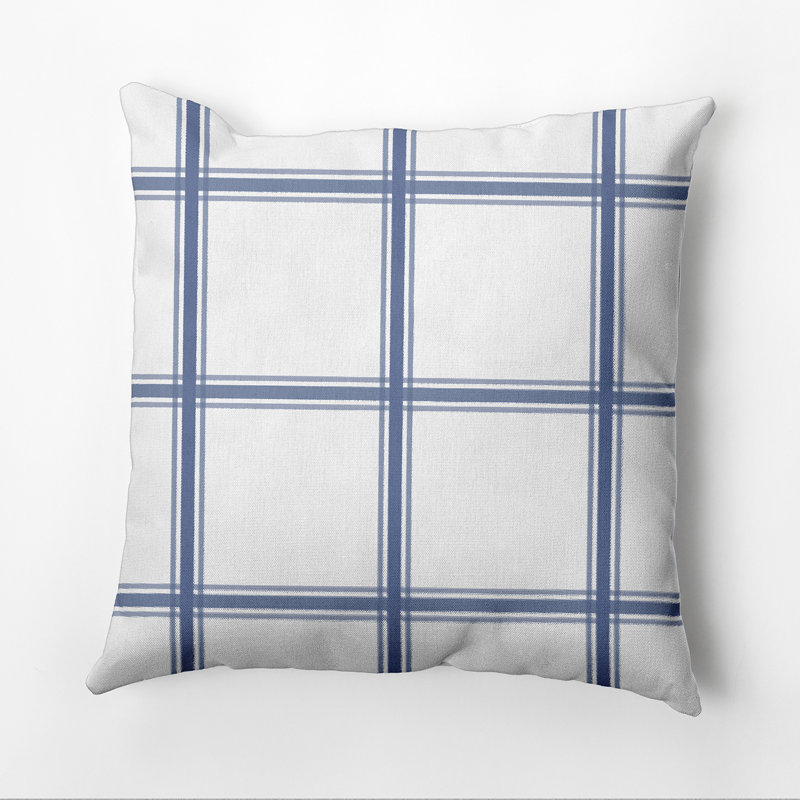 Housse et insert de coussin carré Subline, H 26 po x l 26 po, Bleu