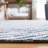Aniessa Striped Hand Tufted Wool/Cotton Area Rug in White/Blue-1867051681