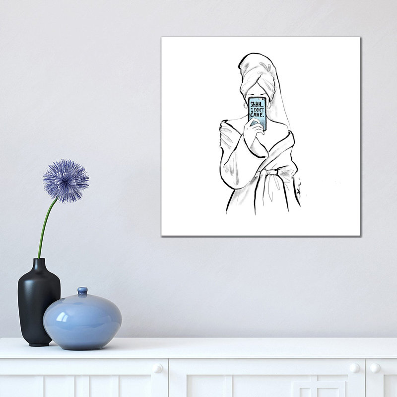 Shhhh by Alison Petrie - Wrapped Canvas Print, 45.72 cm H x 45.72 cm W