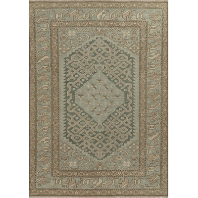 Tapis bleu clair Momeni Nomad