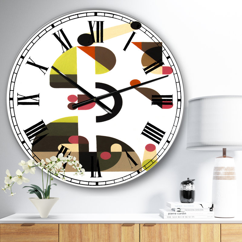 Horloge murale surdimensionnée Mid-Century, Surdimensionné