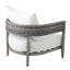 Chaise de patio avec coussins Claudia
