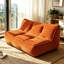 Canapé compressif en velours côtelé orange, 135 x 99 x 66 cm, canapé nuage moderne pour la maison-1317760309