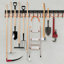 Organisateur mural d'outils en métal robuste avec crochets réglables pour garage, remise, jardin-2988223